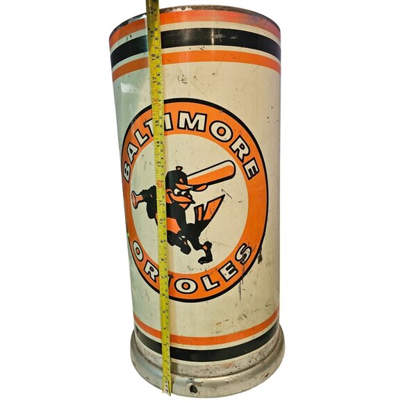 Baltimore Orioles Vintage 1968 Trash Can Major League Baseball Promotional READ - Picture 2 of 12